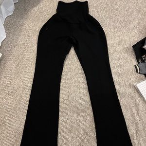 Black maternity dress pants